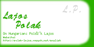 lajos polak business card